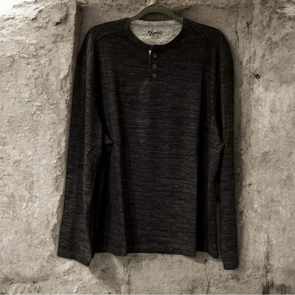 NWT Woody’s Retro Lounge Men’s Big & Tall Long Sleeve Henley